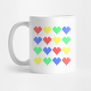 Pixel Hearts Mug